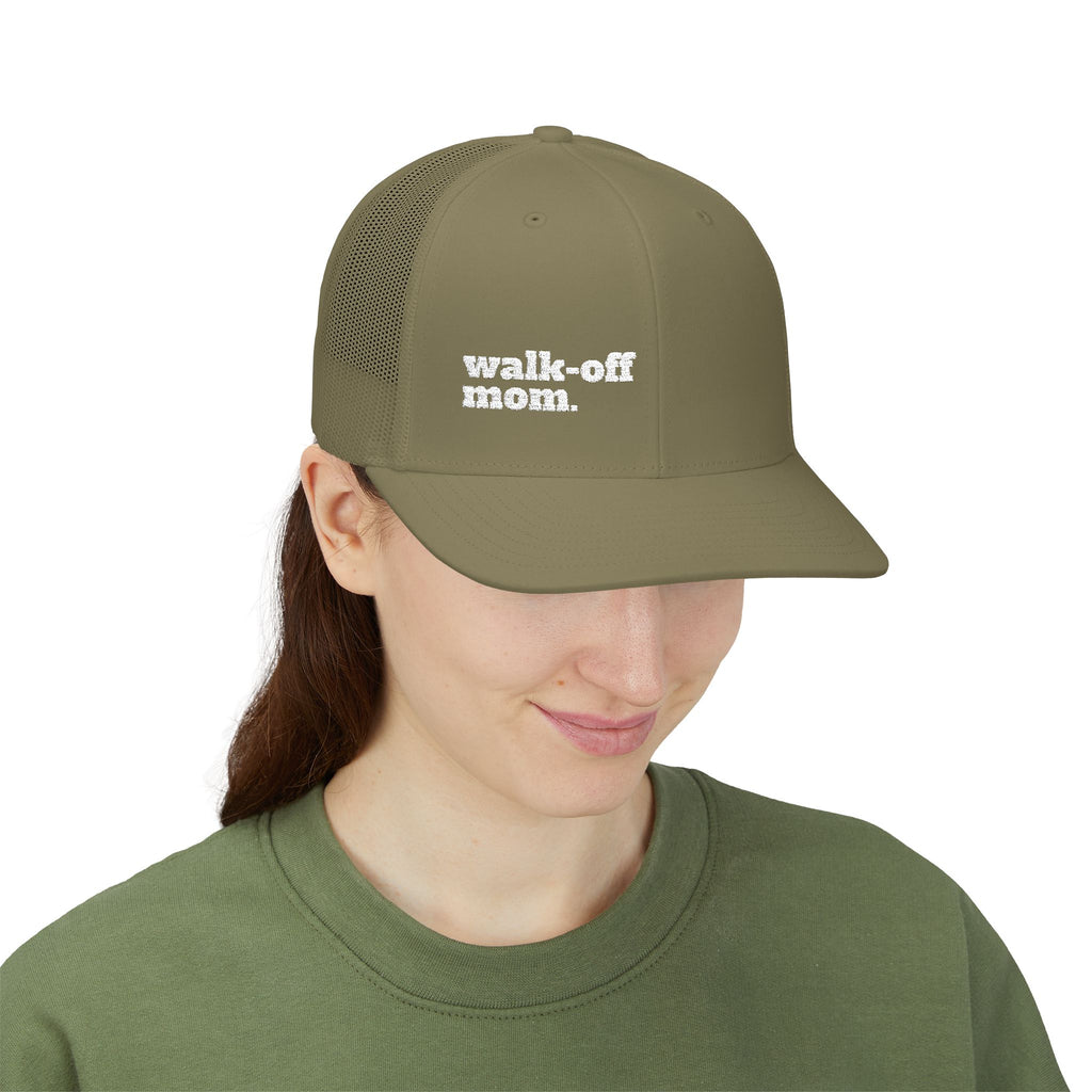 Walk-Off Mom Embroidered Trucker Hat
