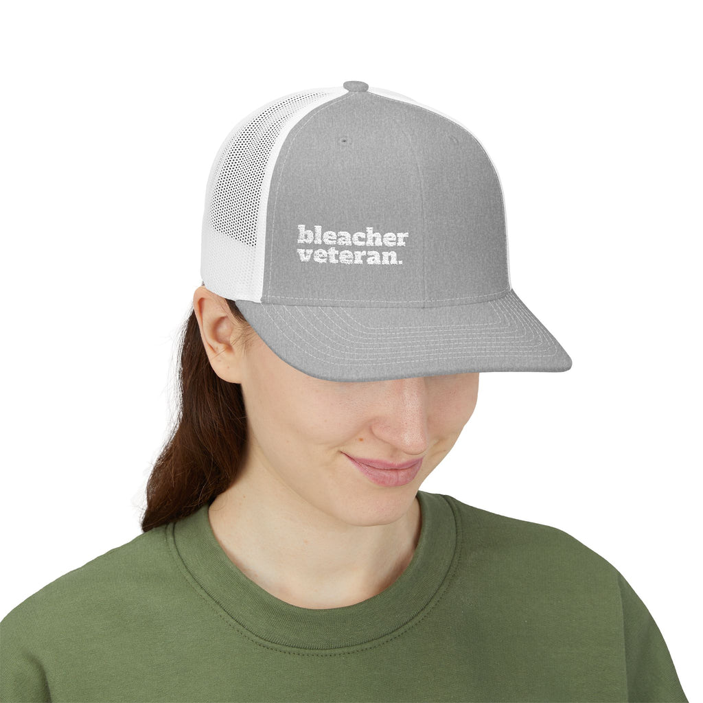 Bleacher Veteran Embroidered Trucker Hat