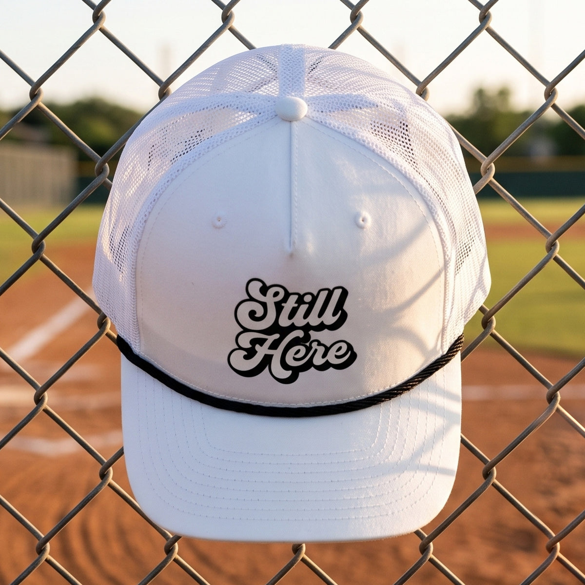 Still Here Rope Trucker Hat