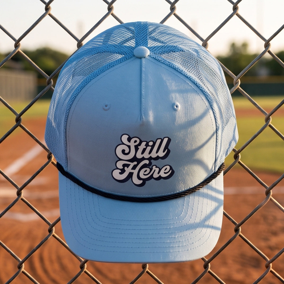 Still Here Rope Trucker Hat