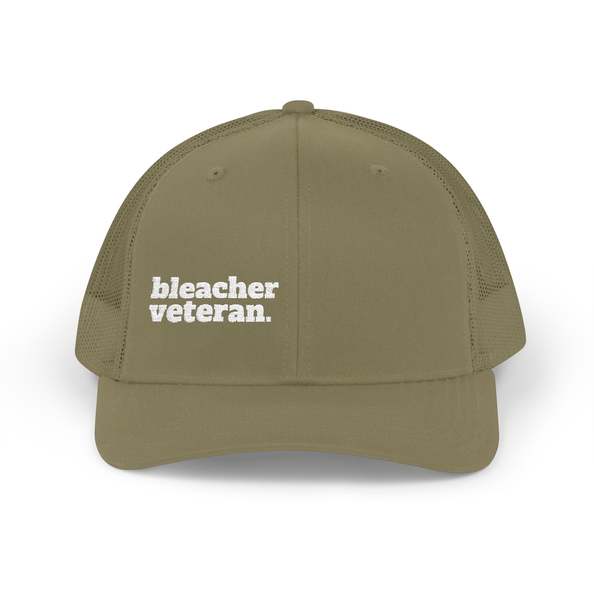 Bleacher Veteran Embroidered Trucker Hat